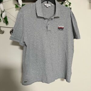 Lacoste Heather Gray Polo Shirt for Men